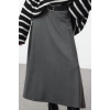 Kadın Moda Stil Midi Astarsız Örme A Kesim Çan Kesim Midi Fırçalı Esnek ÖrmeEtek