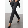 Kadın Moda Şık Kot Pantolon Boru Paça Uzun Boy Denim Düşük Bel Comfort Straight Jeans