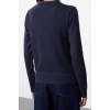 Women Fashion Stylish Polo Neck Standard Sleeve Regular Wool Knitted Sweater