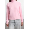 Kadın Moda Şık Dik Yaka Reglan Kol Regular Yünlü Triko Kazak