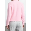 Kadın Moda Şık Dik Yaka Reglan Kol Regular Yünlü Triko Kazak