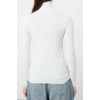 Women Fashion Stylish Turtleneck Standard Sleeve Regular Transparent Look Thin Knitwear Sweater
