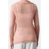Women Fashion Stylish Polo Neck Standard Sleeve Regular Soft Textured Loose Knitted Sweater