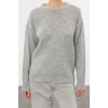 Women Fashion Stylish Crew Neck Standard Sleeve Regular Soft Texture Stone Knitted Sweater