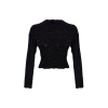Women Fashion Stylish Crew Neck Standard Sleeve Regular Crop Soft Texture Stone Knitted Sweater