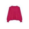Women Fashion Stylish Crew Neck Standard Sleeve Regular Soft Texture Knitwear Sweater