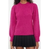 Women Fashion Stylish Crew Neck Standard Sleeve Regular Soft Texture Knitwear Sweater