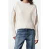 Women Fashion Stylish Crew Neck Standard Sleeve Regular Soft Texture Knitwear Sweater