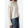 Women Fashion Stylish Crew Neck Standard Sleeve Regular Soft Texture Knitwear Sweater