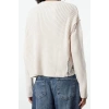 Women Fashion Stylish Crew Neck Standard Sleeve Regular Soft Texture Knitwear Sweater
