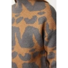 Women Fashion Stylish Stand Collar Standard Sleeve Regular Soft Texture Knitwear Sweater