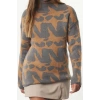 Women Fashion Stylish Stand Collar Standard Sleeve Regular Soft Texture Knitwear Sweater