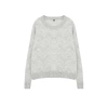 Women Fashion Stylish Crew Neck Standard Sleeve Regular Soft Texture Geometric Pattern Knitwear Sweater