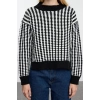 Women Fashion Stylish Crew Neck Standard Sleeve Regular Basic Striped Knitwear Sweater