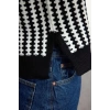 Women Fashion Stylish Crew Neck Standard Sleeve Regular Basic Striped Knitwear Sweater