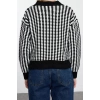 Women Fashion Stylish Crew Neck Standard Sleeve Regular Basic Striped Knitwear Sweater