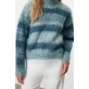Women Fashion Stylish Stand Collar Standard Sleeve Regular Soft Texture Knitwear Sweater