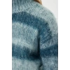 Women Fashion Stylish Stand Collar Standard Sleeve Regular Soft Texture Knitwear Sweater