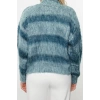 Women Fashion Stylish Stand Collar Standard Sleeve Regular Soft Texture Knitwear Sweater