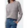 Women Fashion Stylish Crew Neck Regular Sleeve Regular Knitted Sweater