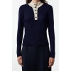 Women Fashion Stylish Carmen Collar Standard Sleeve Regular Stand Collar Knitwear Sweater