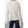 Women Fashion Stylish Crew Neck Standard Sleeve Regular Wide Pattern Knitwear Sweater