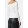 Women Fashion Stylish Turn-down Collar Standard Sleeve Regular Premium Quality Collar Detailed Knitwear Sweater