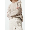 Women Fashion Stylish Crew Neck Standard Sleeve Regular Wide Pattern Basic Knitwear Sweater