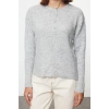 Women Fashion Stylish Crew Neck Standard Sleeve Regular Soft Texture Wide Pattern Basic Knitwear Sweater