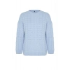 Women Fashion Stylish Crew Neck Standard Sleeve Regular Hair Knitted Sweater