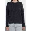 Women Fashion Stylish Crew Neck Standard Sleeve Sequined Soft Texture Knitwear Sweater