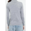 Women Fashion Stylish Turtleneck Standard Sleeve Regular Basic Three Piece Set Knitwear Sweater