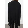Women Fashion Stylish Crew Neck Standard Sleeve Regular Wide Fit Stand Collar Knitwear Sweater