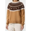 Women Fashion Stylish Crew Neck Regular Sleeve Wool Knitted Sweater