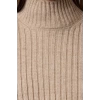 Women Fashion Stylish Stand Collar Standard Sleeve Crop Turtleneck Knitwear Sweater