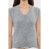 Women Fashion Stylish V Neck Regular Sleeve Wool Knitted Sweater