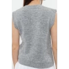 Women Fashion Stylish V Neck Regular Sleeve Wool Knitted Sweater