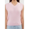 Women Fashion Stylish V Neck Regular Sleeve Wool Knitted Sweater