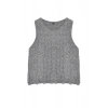 Womens Fashion Stylish Crew Neck Standard Sleeve Regular Soft Textured Knit Detailed Knitwear Sweater