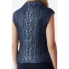 Women Fashion Stylish Stand Collar Standard Sleeve Regular Foil Printed Knitwear Sweater