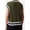 Women Fashion Stylish V Neck Standard Sleeve Regular Knitted Sweater