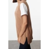 Women Fashion Stylish V Neck Standard Sleeve Regular Basic Knitted Sweater