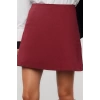 Women Fashion Style Mini Unlined Woven High Waist A-Line Mini Woven Skirt