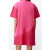 Women Fashion Stylish Midi Length Crew Neck Relaxed Plain Knitted Dress