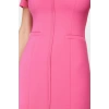 Women Fashion Stylish Mini Length Crew Neck Regular A-line Woven Dress