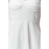 Kadın Moda Şık Maxi Boy Kalp Yaka Regular Drape Detaylı Dokuma Elbise