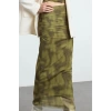 Women Fashion Style Maxi Lined Knitted Draped Maxi Tulle Flexible Knitted Skirt