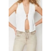 Womens Fashion Stylish V Neck Standard Sleeve Regular Hook Detail Knitted Sweater