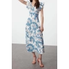 New Regular Casual Daily Terrycotton Woven V Neck Sleeveless Sleeve A-Line Midi Length Dress