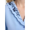 Style Womens Collar Embroidered Detailed Blouse Regular Woven Regular Pattern